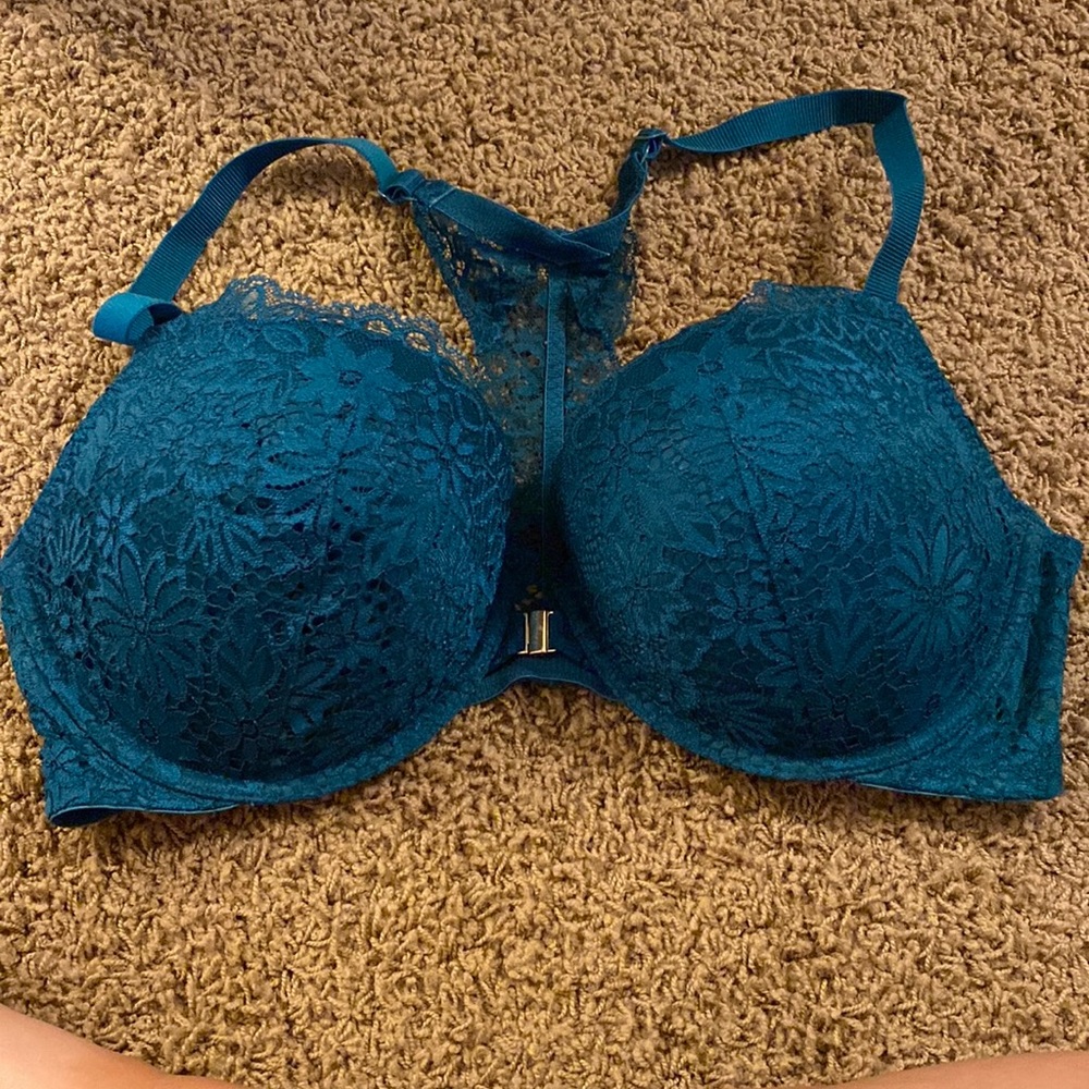 Teal Green Front Hook Bra